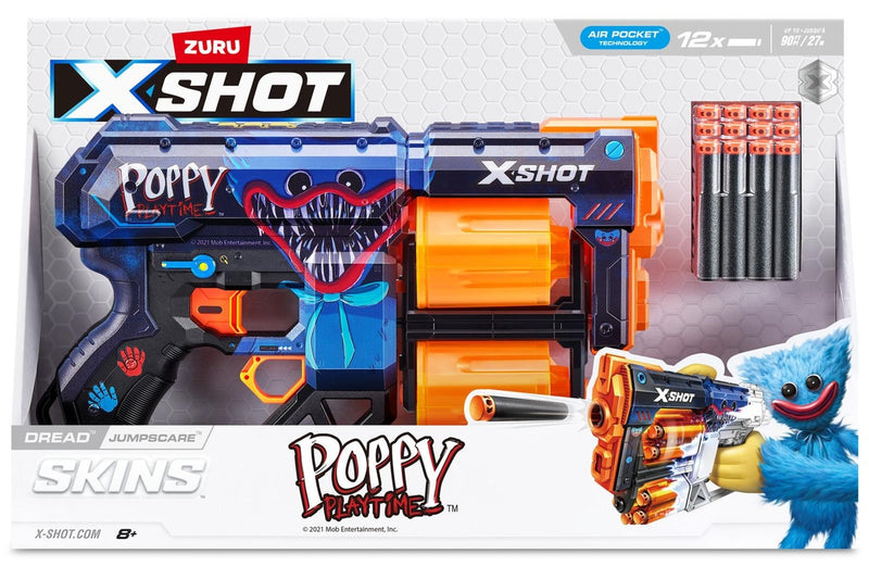 Zuru: X-Shot Skins Dread Blaster - Poppy Playtime (Jumpscare)