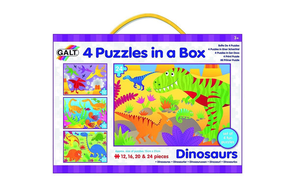 Galt: Four puzzles in a box - Dinosaurs