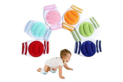 3 Pairs X Baby Infant Toddler Crawling Safety Padded Knee Pads Blue Orange