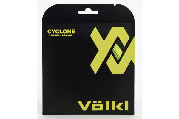 1 Pack Volkl Cyclone 18g/1.20mm Tennis Racquet Strings - Neon Yellow