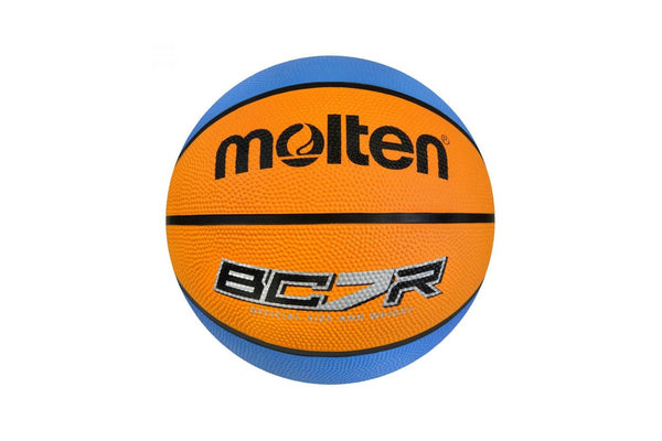 Molten BCR Rubber Basketball - Orange / Cyan - Size 7