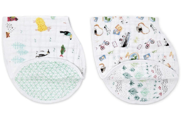 Aden + Anais: Classic Burpy Bib Set - Around The World (2 Pack)