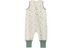 Woolbabe: Duvet Merino/Organic Cotton Sleeping Suit - Sage Bugs (2 Years)