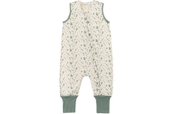 Woolbabe: Duvet Merino/Organic Cotton Sleeping Suit - Sage Bugs (2 Years)