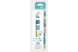 Haku Yoka: Acorn Crayons - Cold Colours (6-Pack)