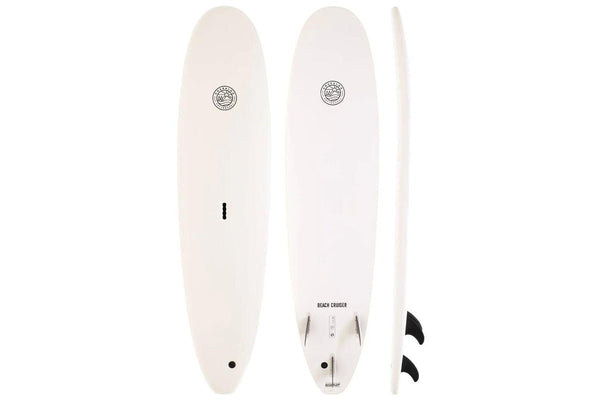 Gnaraloo Beach Cruiser Surfboard - White - 7'6