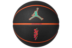 Jordan All Court 8P Zion Williamson Basketball - Black / Cone / Emerald / Pink - Size 7