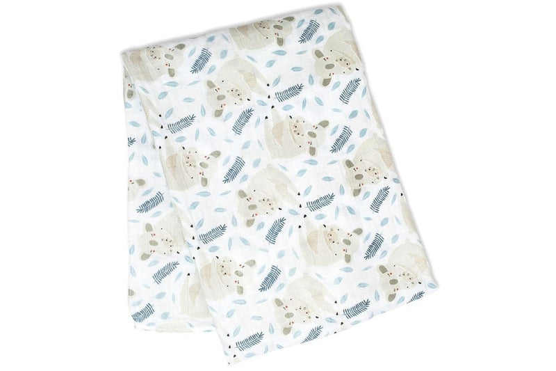 Lulujo: Muslin Cotton Swaddle - Koala