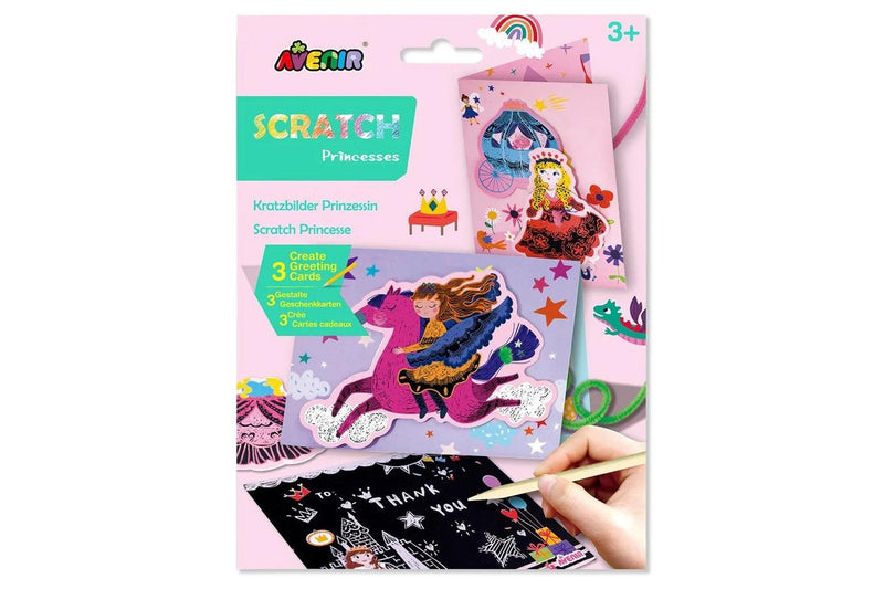 Avenir: Scratch Greeting Card Set - Princess