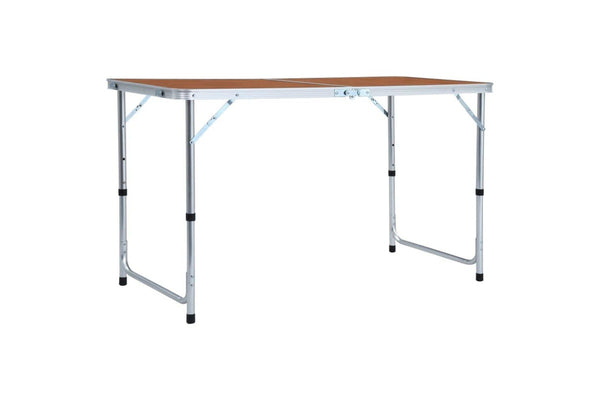 Foldable Camping Table Aluminium 120x60 Cm Anoix