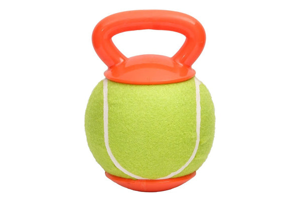 M-Pets 18cm Baggy Ball Pet Dog Catch Interactive Fun Play Fetch Toy Green Orange