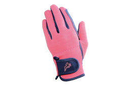 Hy5 Children/Kids Every Day Two Tone Riding Gloves (Navy/Raspberry) (L)