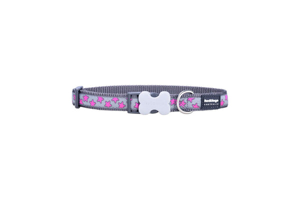 Dog Collar By Red Dingo Style Hot Pink On Cool Grey