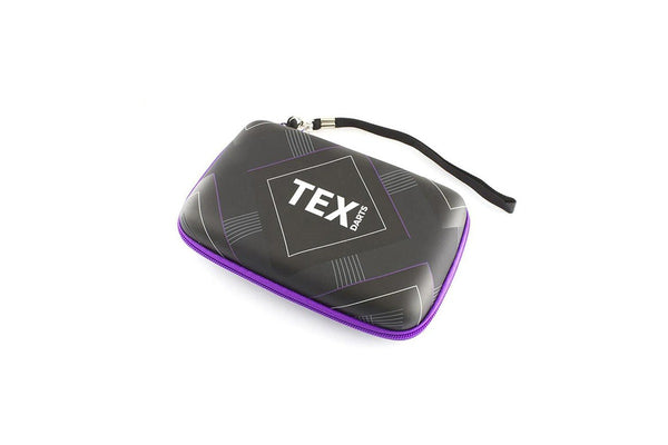 TEX Pro Throwing Darts Portable Protective Storage Carry Travel Case BLK Purple