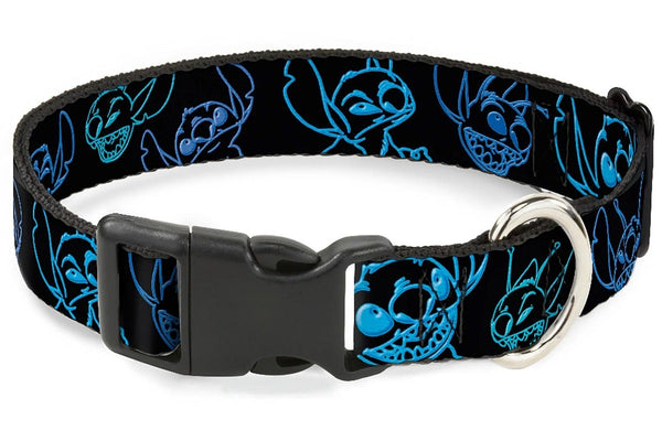 Disney: Electric Stitch - Plastic Clip Collar (0.5" Large)
