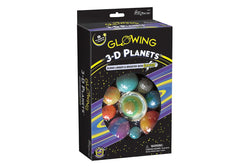 Glowing 3-D Planets Boxed Set Galaxy Solar System Kids Educational Fun Toy 5+