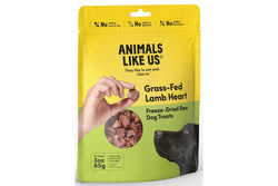 Animals Like Us: Grass-Fed Lamb Heart Freeze-Dried Raw Dog Treats (85g)