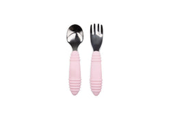 Bumkins: Spoon and Fork - Pink