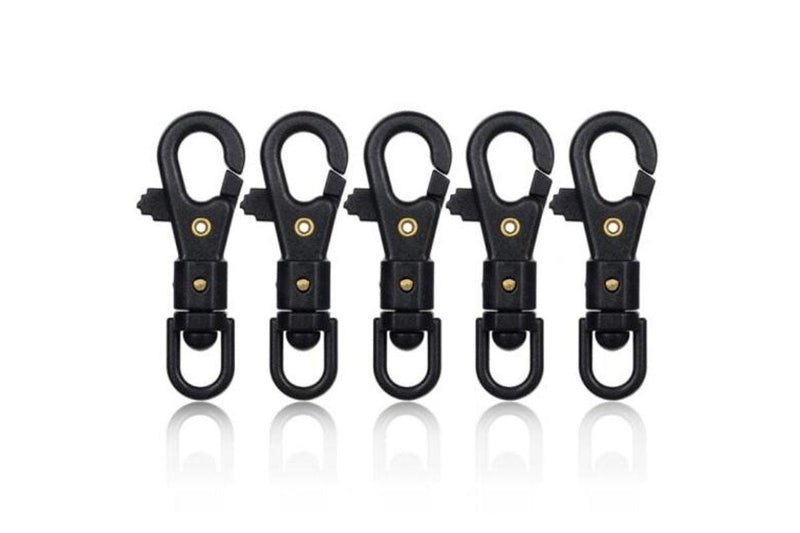 360 Degree Rope Hook 5Pcs Black - Standard