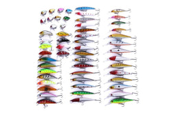 56 Piece Sequin Set For Fresh Sea Bass Fishing 3 10cm Length Bagged