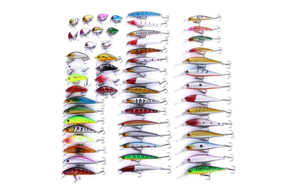 56 Piece Sequin Set For Fresh Sea Bass Fishing 3 10cm Length Bagged