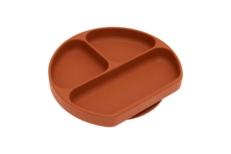 Bumkins: Silicone Grip Dish - Clay