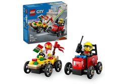 LEGO City: Pizza vs. Fire Truck Race Car Pack - (60458)