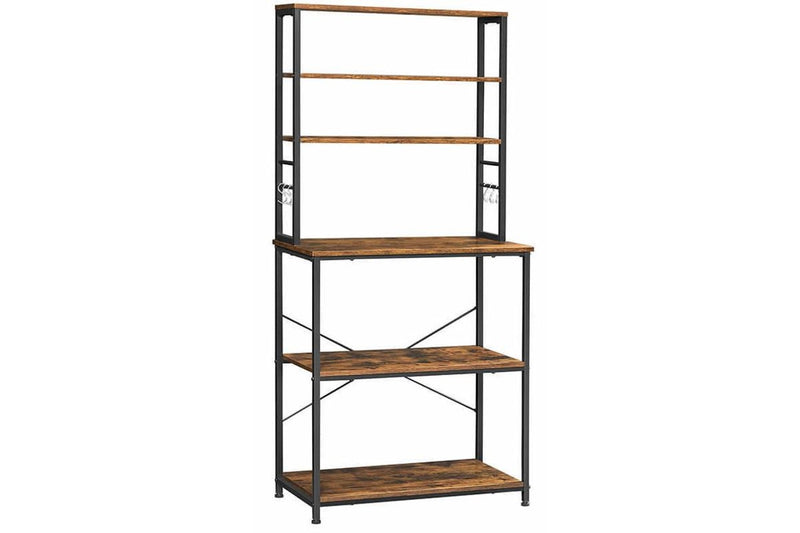 Vasagle Kitchen Storage Baker's Rack - 6-Tier (Rustic Brown)