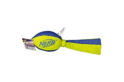 Nerf Dog 12" Trackshot Football w Tails Flyer Plush Tug Pet Toy Water-Resistant