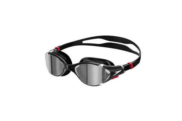 Speedo Unisex Adult 2.0 Mirror Biofuse Swimming Goggles (Black/Silver) (One Size)