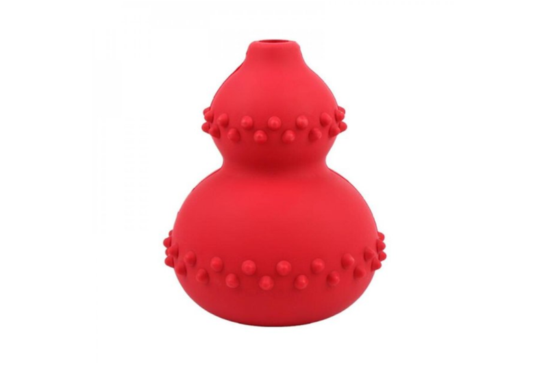 Natural Rubber Treat Dispensing Game Dog Toy Pet Supplies - Red