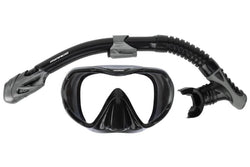 Mirage Infinity Silicone Mask & Snorkel Set - Black