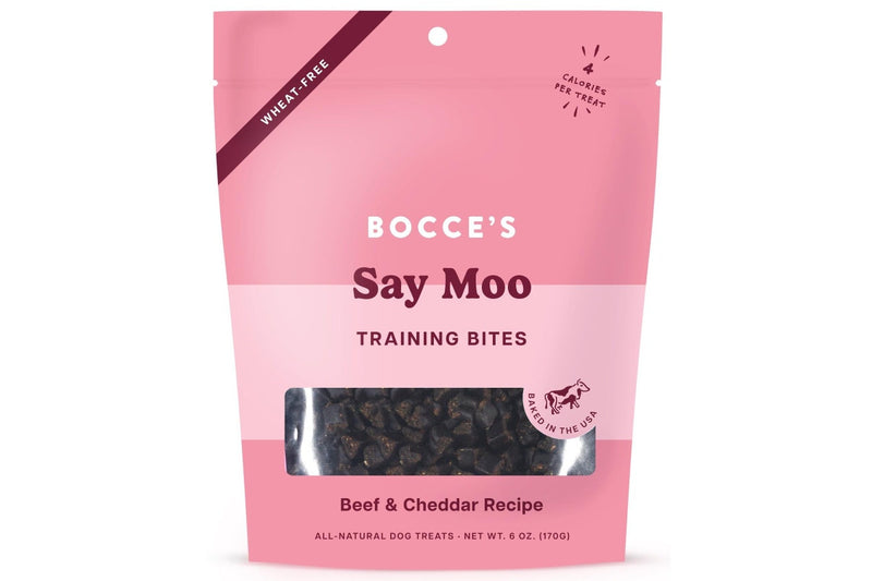 Bocce's Bakery: Say Moo Training Bites - 6oz