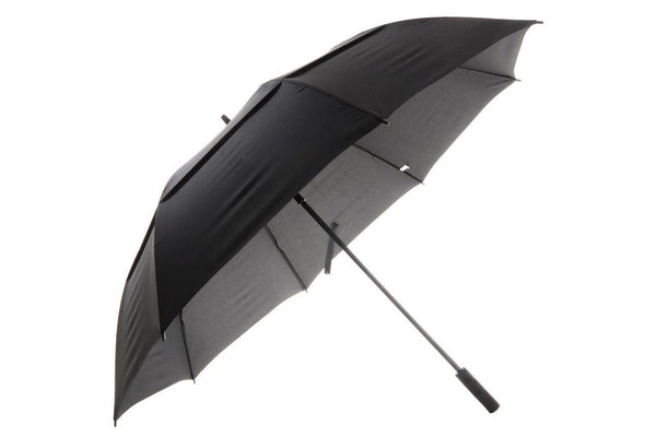 Drizzles Mens Auto Double Canopy Golf Umbrella (Black) (One Size)