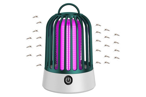 Electric Mosquito Zapper Portable Rechargeable Mosquito Killer Lamp Green