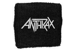 Anthrax Unisex Adult Logo Fabric Wristband (Black) (One Size)