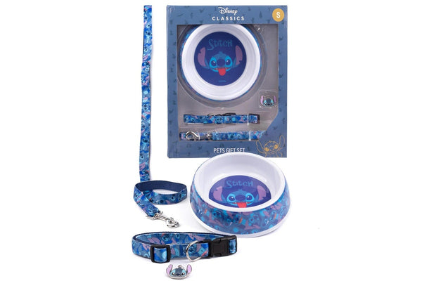 Lilo & Stitch Dog Collar Set (Pack of 4) (Blue) (M)