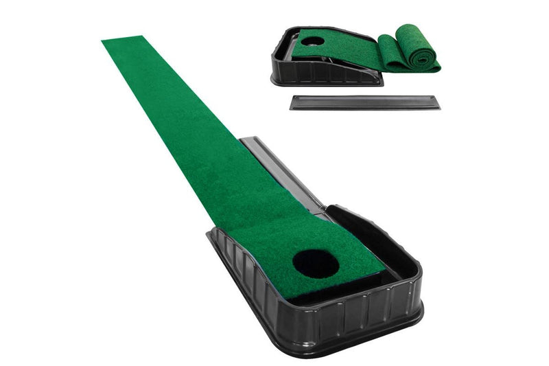 HYPERANGER Indoor Golf Putting Green with Auto Ball Return