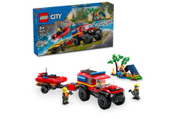 LEGO City: 4x4 Fire Truck with Rescue Boat - (60412)