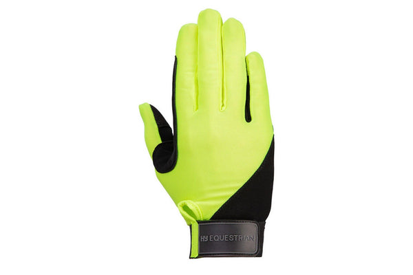 Hy Unisex Adult Riding Gloves (Reflective Yellow) (S)