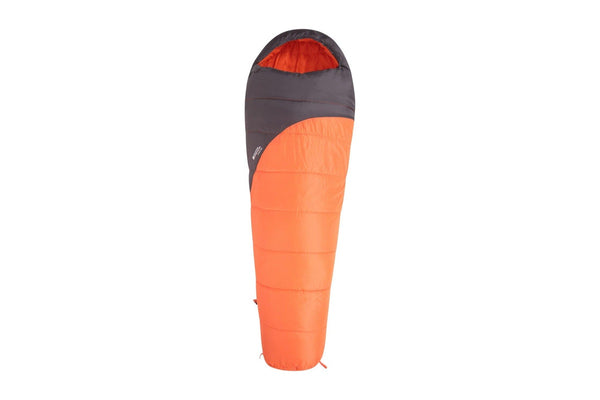 Mountain Warehouse Summit 250 Left Zip Mummy Sleeping Bag (Orange/Black) (200cm)