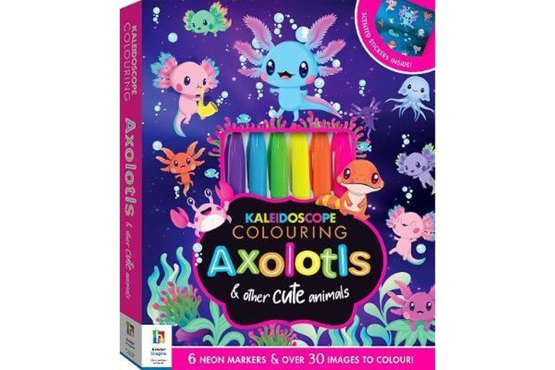 Kaleidoscope Colouring Kit: Axolotls