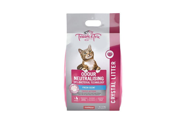 Trouble & Trix: Antibacterial Crystal Cat Litter - 7 Litre