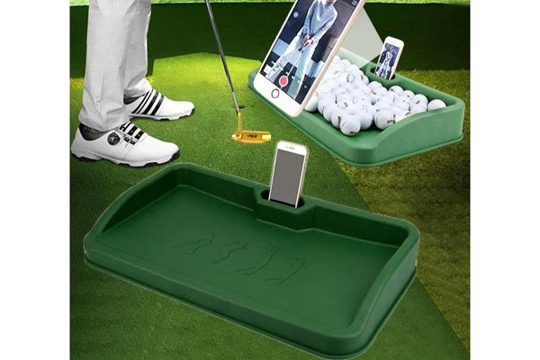 100 Balls Golf Service Box With Phone Stand - Black Character Pattern