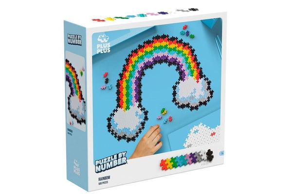 Plus-Plus: Puzzle By Number Rainbow (500pc)