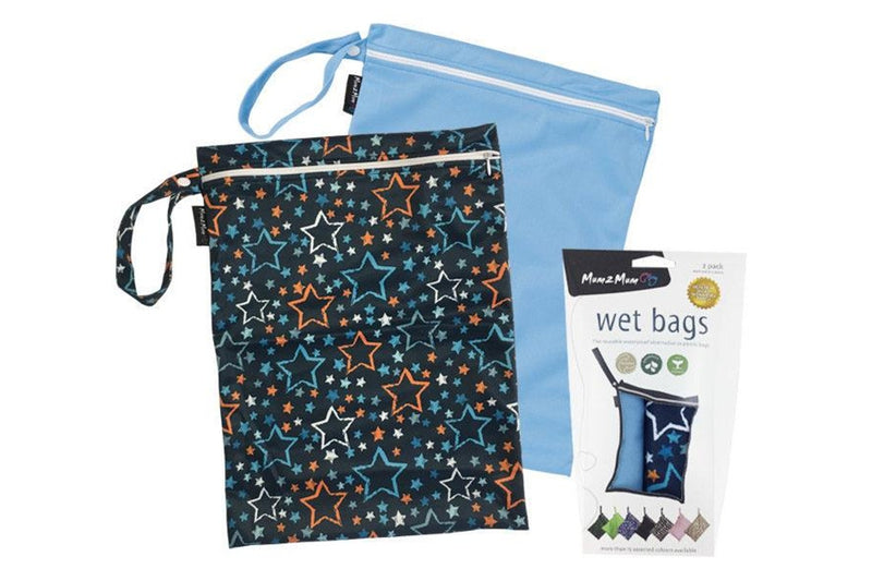 Mum 2 Mum: Wet Bag - Stars/Sky Blue (2 Pack)