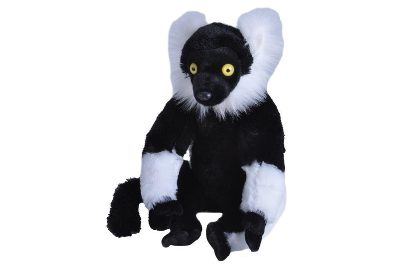 Wild Republic: Black White Lemur - 12" Cuddlekins Plush