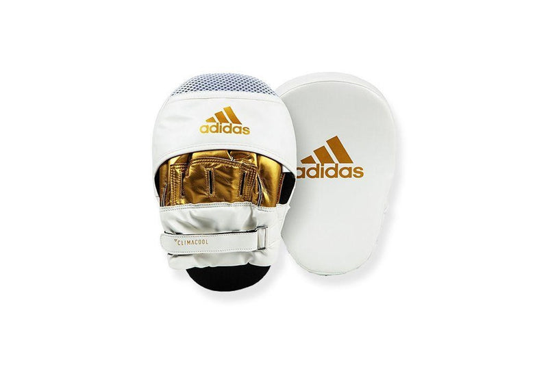 Adidas: Speed Training Focus Mitt - Curved - White/Gold