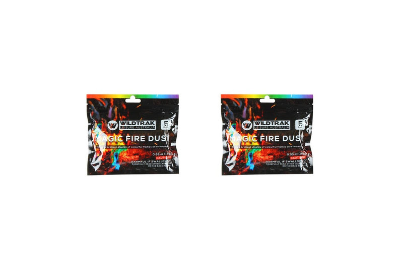 2x 5PK Wildtrak 15g Magic Colour Changing Camping Fire Flame Colourful Campfire