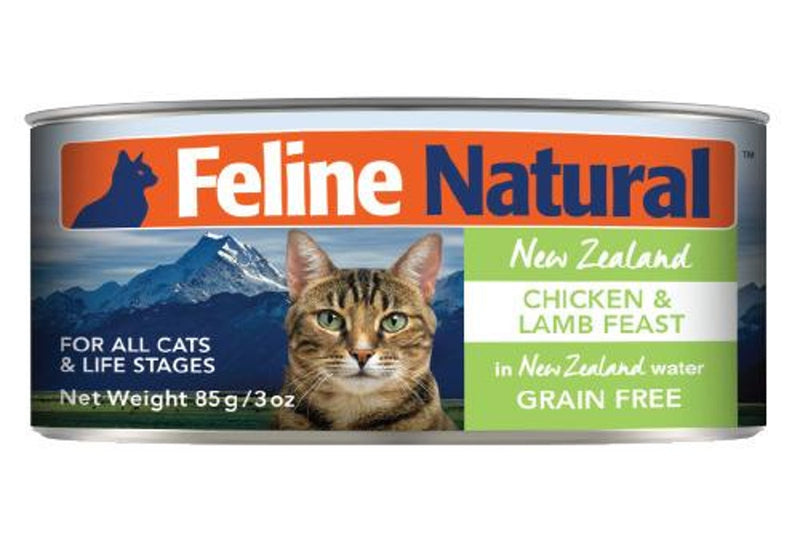 Feline Natural: 85g Chicken & Lamb Feast (24 cans/tray)